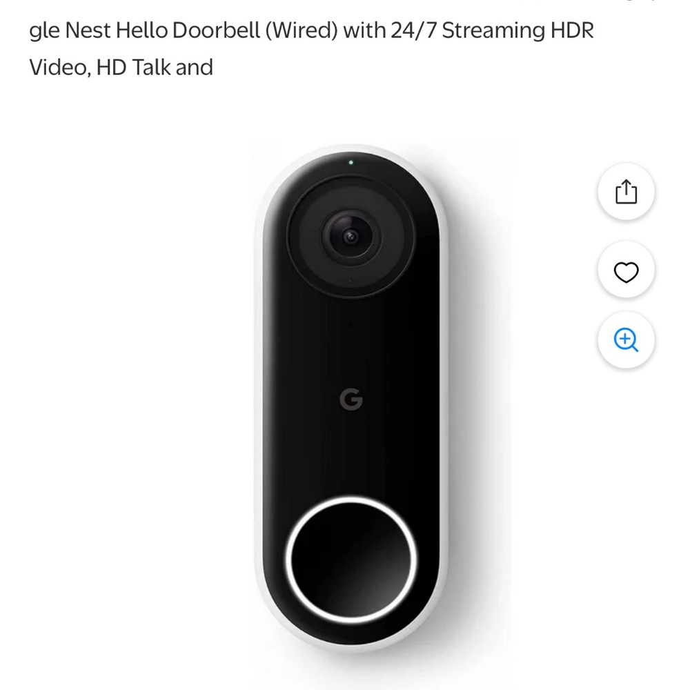 google smart home device box with blue, red, yellow, green logo